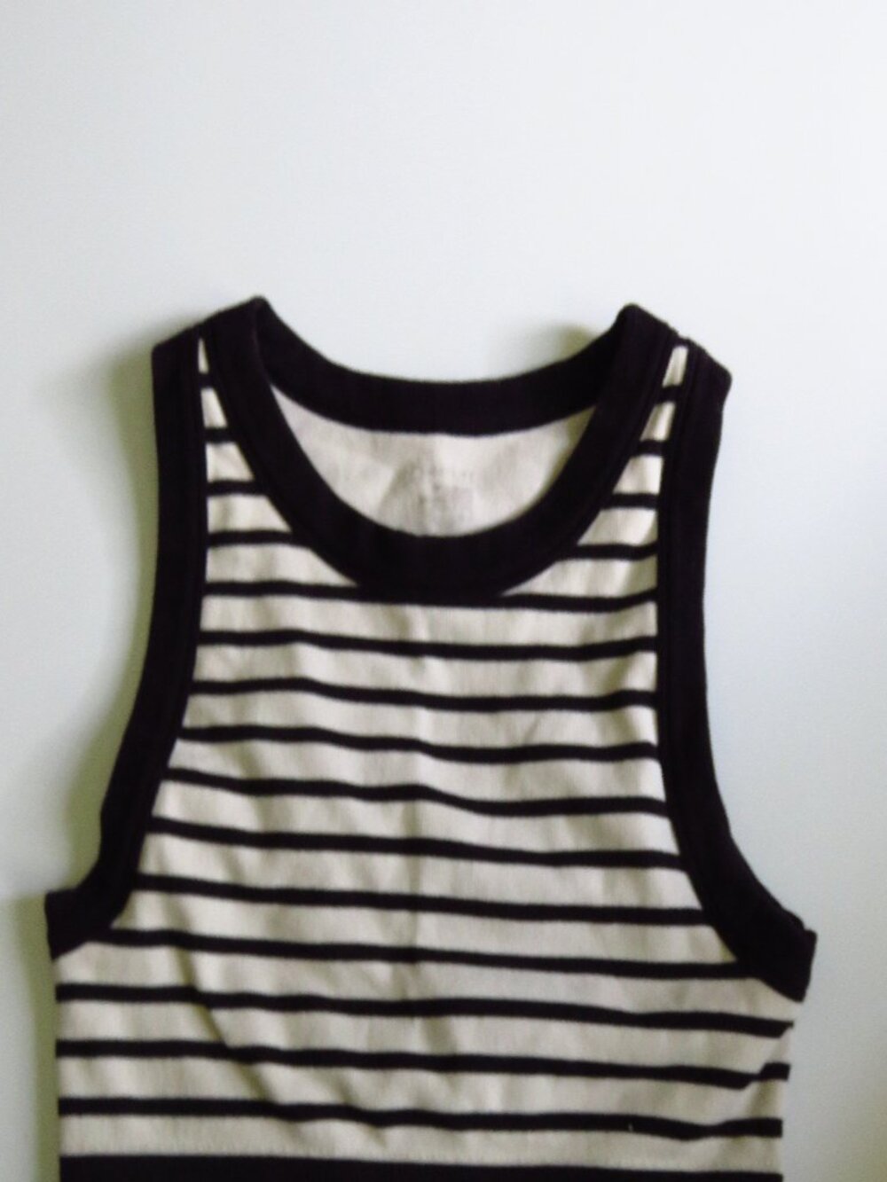 Aerie Offline Black and White Stripped Crop Top